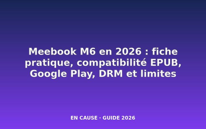Le Meebook M6 : un lecteur électronique ultra-compact sans DRM avec Google Play