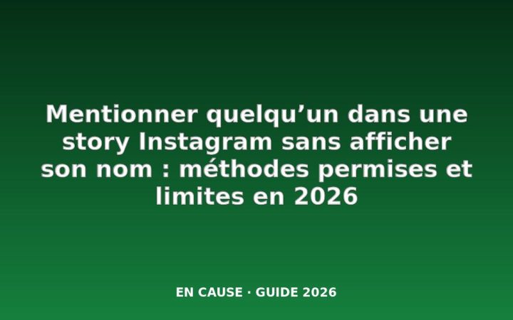 3 façons d’étiqueter quelqu’un dans votre histoire Instagram sans que son nom apparaisse