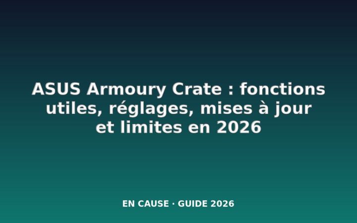 8 fonctions incroyablement pratiques de l’Armoury Crate d’ASUS