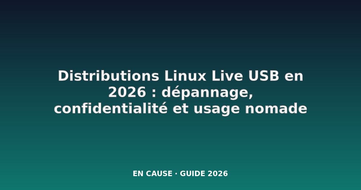 Les 9 meilleures distributions Linux Live USB que vous pouvez utiliser en déplacement