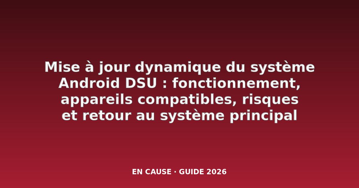 Qu'est-ce qu'une mise à jour dynamique du système ? Comment exécuter une nouvelle version d'Android en tant que système d'exploitation invité ?