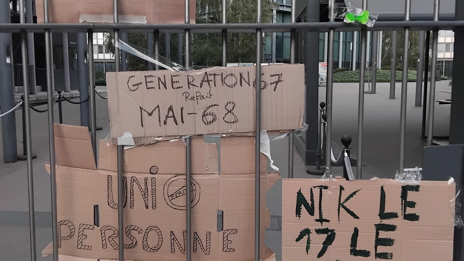 Mobilisation lycéenne et étudiante à Jussieu en octobre 2026