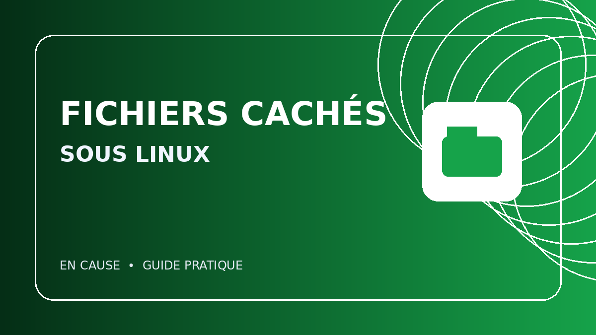 Afficher les fichiers cachés sous Linux